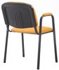 CLP Stapelstuhl Ken Pro Stoffbezug gepolstert mit Armlehnen Metallgestell bis 150 kg,orange Bild 2