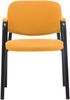 CLP Stapelstuhl Ken Pro Stoffbezug gepolstert mit Armlehnen Metallgestell bis 150 kg,orange Bild 5