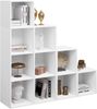 Woltu Bücherregal, 1-tlg, Raumteiler mit 10 Fächern 120x120x30cm Bild 5