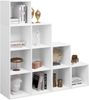 Woltu Bücherregal, 1-tlg, Raumteiler mit 10 Fächern 120x120x30cm Bild 4