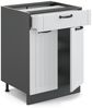 Küchenunterschrank Fame-Line Weiß Landhaus 60 cm mit Schublade, ohne Arbeitsplatte Vicco Bild 4
