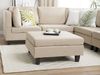 Ottomane Polsterbezug beige FEVIK Bild 3
