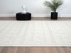 Vimoda Teppich Teppich Wohnzimmer Boho Skandi Frisé-Teppich, Rechteck, In & Outdoorteppich,Hoch Tief,3D, Balkon,Küchenteppich,Flur,Creme Bild 2