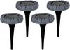 näve LED Gartenleuchte LED-Solar Bodenleuchte, LED fest integriert, Kaltweiß, mit Erdspieß, 4er Set Bild 1
