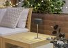 EGLO Solar Tischleuchte Roccanova, Akku Tischlampe Outdoor, touch dimmbar in 3 Stufen, Solarlampe für Balkon und Garten, Stahl in Grün, warmweiß, IP44 Bild 2