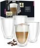Moritz & Moritz Gläser-Set Moritz & Moritz Milano 4x250 ml, 4-tlg, Borosilikatglas, für Cappuccino Tee Heiß- und Kaltgetränke Bild 5