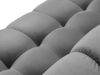 Micadoni Panorama-Sofa Mamaia 6-Sitzer Samt Bluvel Hellgrau schwarze Beine Bild 4