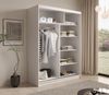 Schiebetürenschrank Schrank CALNT Weiß matt 150 x 200 x 58 cm Bild 3