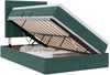 vidaXL LED-Speicherbett mit Matratze Dunkelgrün 120 x 200 cm Samt 3372780 Bild 2