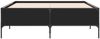 vidaXL Bettgestell Schwarz 140x190 cm Holzwerkstoff und Metall 3279807 Bild 4