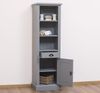Maritimer Hochschrank aus Massivholz Fehgrau Bild 3