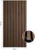 Akustikpaneel 60 x 120 cm 1 Stück Akustikpaneele Holz Braun Paneele Wandpaneele Deckenpaneele 3D Wandpaneel Wandverkleidung Dekorpaneel Bild 3