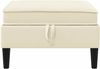 vidaXL Sofa-Hocker mit Stauraum Creme Samt 42027143 Bild 4
