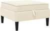 vidaXL Sofa-Hocker mit Stauraum Creme Samt 42027143 Bild 2