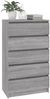 vidaXL Schubladenschrank Grau Sonoma 60x36x103 cm Holzwerkstoff 823022 Bild 4