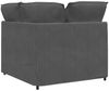 vidaXL Modulares Sofa Eckmodul mit Kissen Dunkelgrau 100 cm 4104468 Bild 5