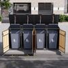 Mülltonnenbox, Mülltonnenverkleidung, 120L 240L, wetterfest, Container, Abfallbehälter, Tonnenhaus, Gartenbox, abschließbare Müllbox (4 Tonnen) Bild 3