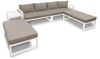 Gartenlounge Set, Polster Grau, für Outdoor und Terrasse Bild 2