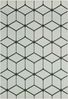Vimoda Outdoorteppich In- & Outdoor Teppich Bienenstock Optik Raute Muster, für Balkon Küche, Rechteckig, Höhe: 5 mm, Robuster Flachgewebe Läufer Outdoor in Creme & Schwarz Bild 2