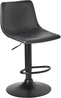 Set mit 2 Barhockern LEBRIJA Kunstleder drehbar Schwarz Bild 5