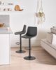 Set mit 2 Barhockern LEBRIJA Kunstleder drehbar Schwarz Bild 3