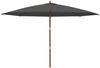 vidaXL Sonnenschirm mit Holzmast Anthrazit 400x273 cm 363177 Bild 3