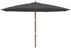 vidaXL Sonnenschirm mit Holzmast Anthrazit 400x273 cm 363177 Bild 4