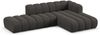 Micadoni Modulares Ecksofa offen Lupine 5-Sitzer Rechts Chenille Eden Dunkelgrau Bild 2