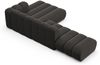 Micadoni Modulares Ecksofa offen Lupine 5-Sitzer Rechts Chenille Eden Dunkelgrau Bild 4