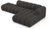 Micadoni Modulares Ecksofa offen Lupine 5-Sitzer Rechts Chenille Eden Dunkelgrau Bild 3