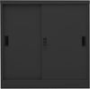 vidaXL Büroschrank mit Schiebetür Anthrazit 90x40x90 cm Stahl 335953 Bild 2