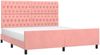 vidaXL Bettgestell mit Kopfteil Rosa 180x200 cm Samt 3125957 Bild 3