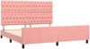 vidaXL Bettgestell mit Kopfteil Rosa 180x200 cm Samt 3125957 Bild 4