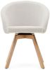 Drehstuhl Marvin, Echtholz, Beige, 59 x 77 x 54 cm Bild 2
