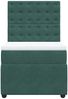 vidaXL Boxspringbett mit Matratze Dunkelgrün 90x190 cm Samt 3292229 Bild 4