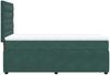 vidaXL Boxspringbett mit Matratze Dunkelgrün 90x190 cm Samt 3292229 Bild 5