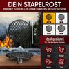 Stapelrost für 4,5 l Dutch Oven – Gusseisen Grillrost mit Füßen, Erhöhungsrost zum Grillen & Dünsten im Feuertopf Bild 2