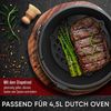 Stapelrost für 4,5 l Dutch Oven – Gusseisen Grillrost mit Füßen, Erhöhungsrost zum Grillen & Dünsten im Feuertopf Bild 5