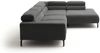KAWOLA Sofa DELIA Ecksofa XL Cord grau Recamiere rechts 74 x 219 x 312 cm Bild 5