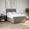 vidaXL Boxspringbett mit Matratze Taupe 140x200 cm Stoff 3293988 Bild 5