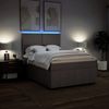 vidaXL Boxspringbett mit Matratze Taupe 140x200 cm Stoff 3293988 Bild 4