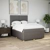 vidaXL Boxspringbett mit Matratze Taupe 160x200 cm Stoff 3292104 Bild 3