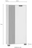 Schildmeyer Highboard Ryker 160037, Schwarzmatt/Akustikpaneel Optik, 59,8 x 19,5 x 124 cm Bild 4
