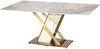 Livin Hill Esstisch 180cm Modig Goldene Beine, weiße Tischplatte M55 Bild 3
