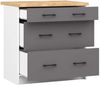 Raumhirsch Furniture Unterschrank Moderner Küchenunterschrank - 3 Schubladen - Küchenmodul (viele Farbvarianten, Maße 60 x 80 x 46 cm) - Hochwertig & stabil Bild 5