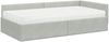 vidaXL Eckbettgestell mit Matratze Sonstiges 2 pcs Hellgrau Samt 3393614 Bild 4