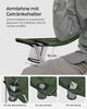 Songmics Campingstuhl mit Transporttasche, klappbar, 2er Set, Eisen / Polyester grün, 52 x 84 x 81 cm Bild 4