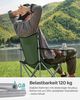 Songmics Campingstuhl mit Transporttasche, klappbar, 2er Set, Eisen / Polyester grün, 52 x 84 x 81 cm Bild 3