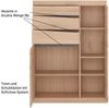 Highboard mit 3 Schubkästen SANFORD-129 in Eiche hell Nb, B/H/T: ca. 86/119,5/40 cm Bild 2