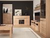 Highboard mit 3 Schubkästen SANFORD-129 in Eiche hell Nb, B/H/T: ca. 86/119,5/40 cm Bild 4